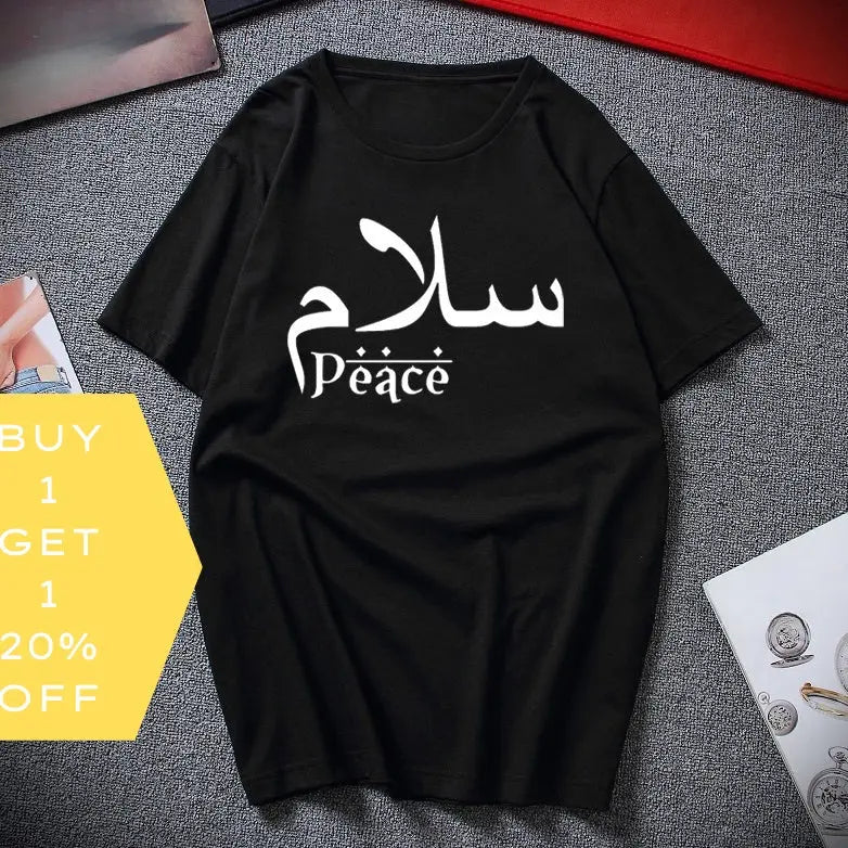 Polyester Printed Short-sleeved Shirt For Men  Pre2brand Black-3XL