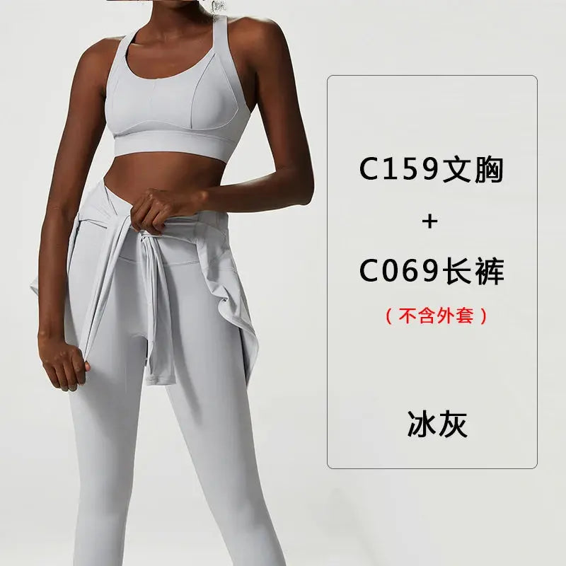 Premium High Quality Women's Gym Fitness Active Yoga Sets Breathable Sustainable Yoga Suits Quick Dry Shock-Absorbent Print - Pre2brand