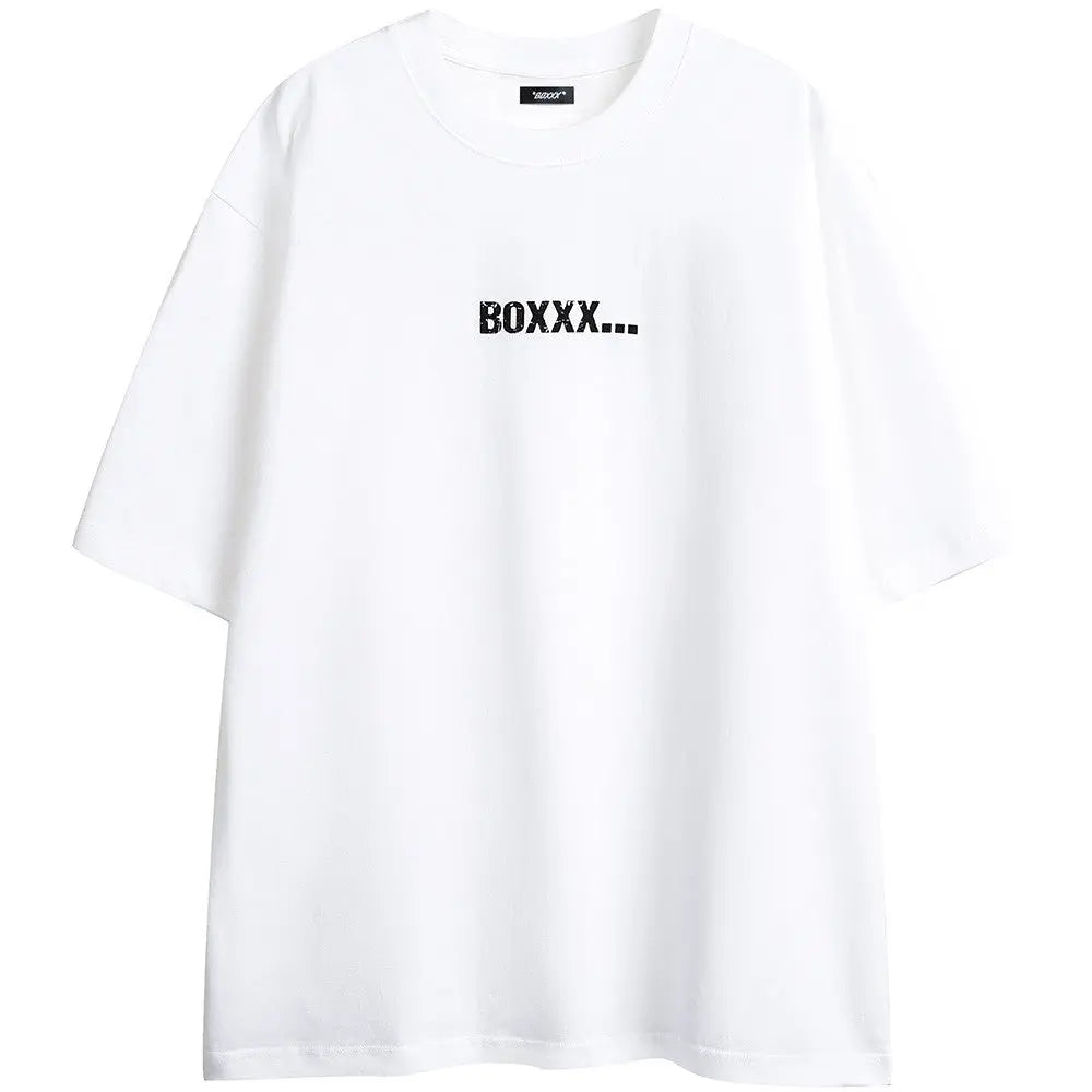 Printed Casual Short-sleeved Cotton T-shirt For Men - Pre2brand