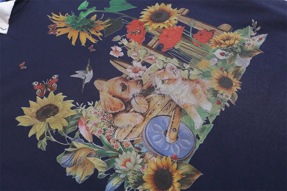 Printed Casual Short-sleeved T-shirt For Men - Pre2brand