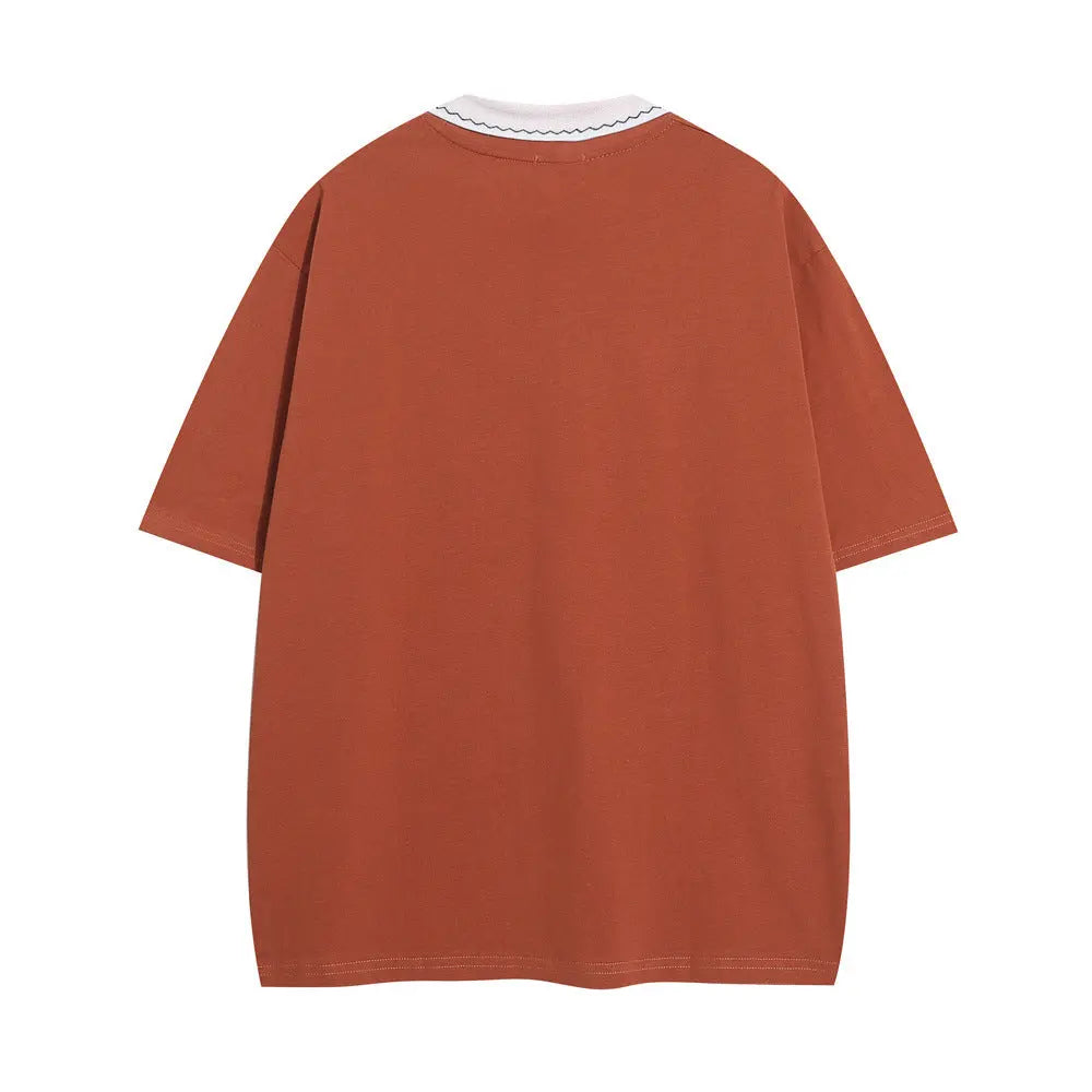 Printed Casual Short-sleeved T-shirt For Men - Pre2brand