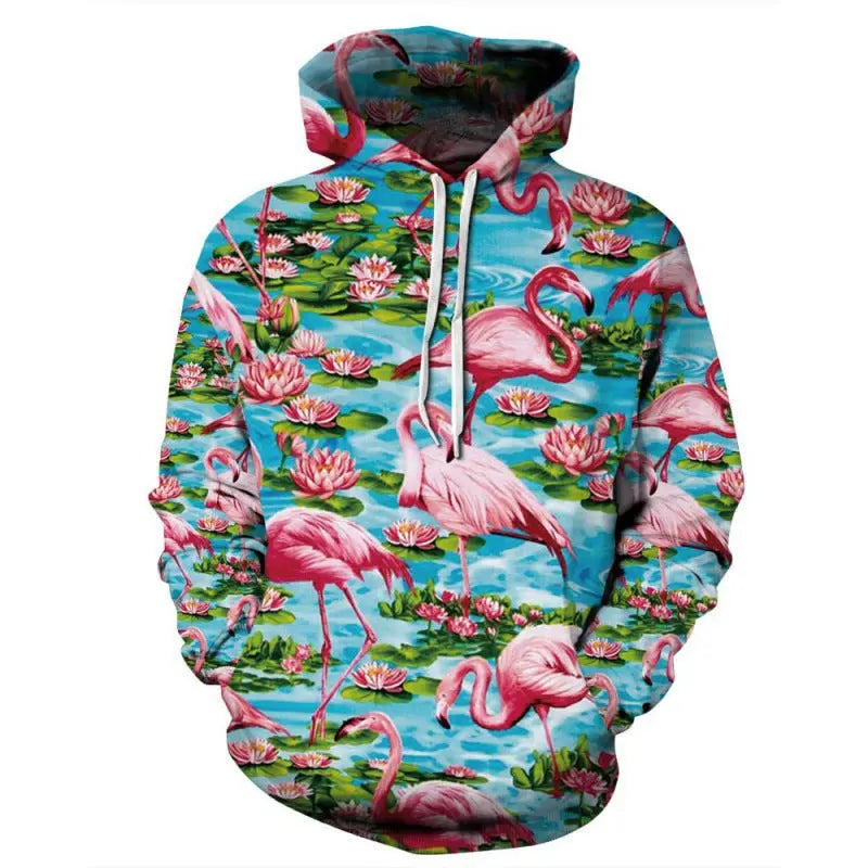 Printed Hoodie Fantasy Animal World Men And Women  Pre2brand