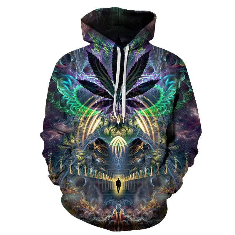 Printed Hoodie Fantasy Animal World Men And Women  Pre2brand