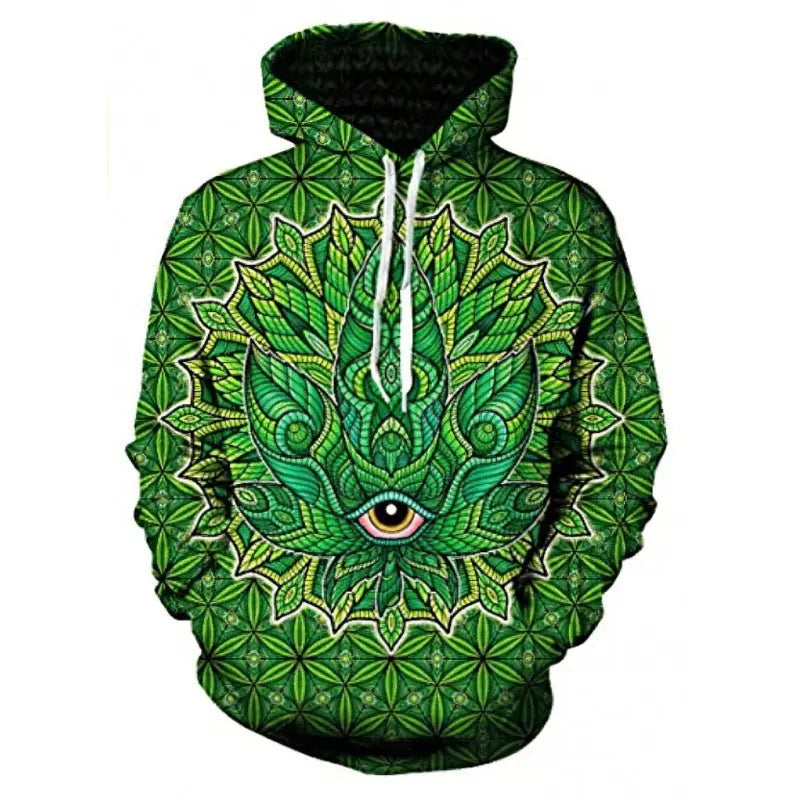 Printed Hoodie Fantasy Animal World Men And Women  Pre2brand