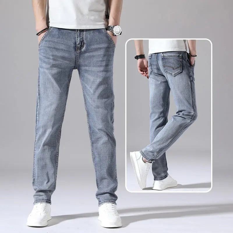 Retro Thin Jeans Straight Loose Casual Trousers Men  Pre2brand
