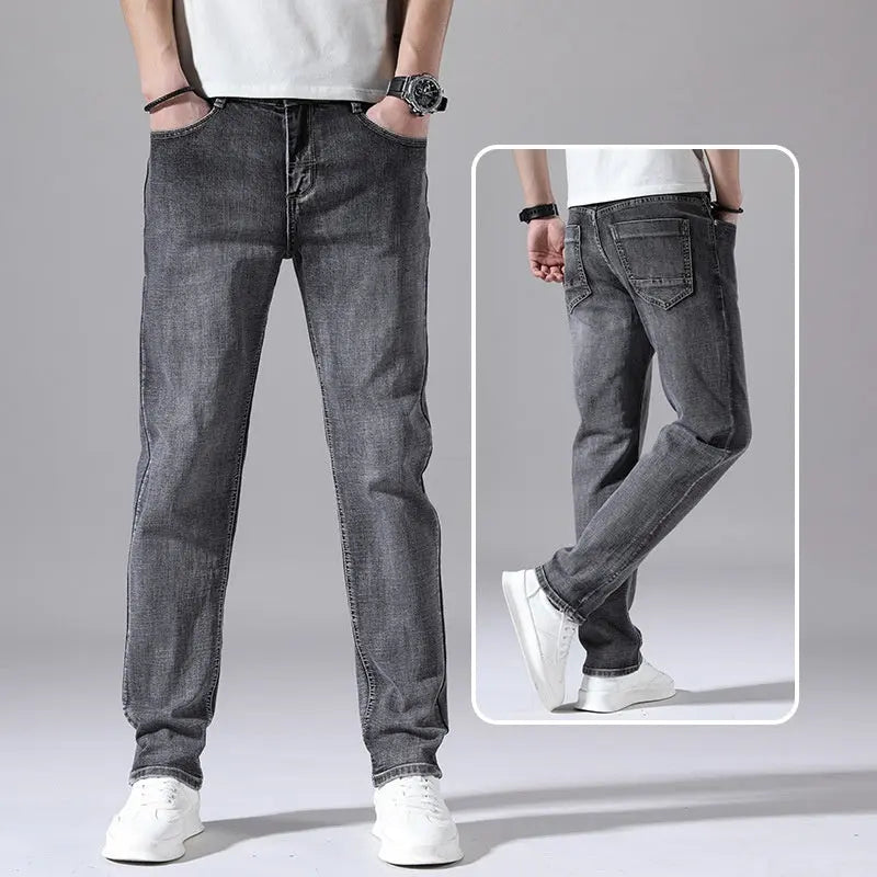 Retro Thin Jeans Straight Loose Casual Trousers Men  Pre2brand