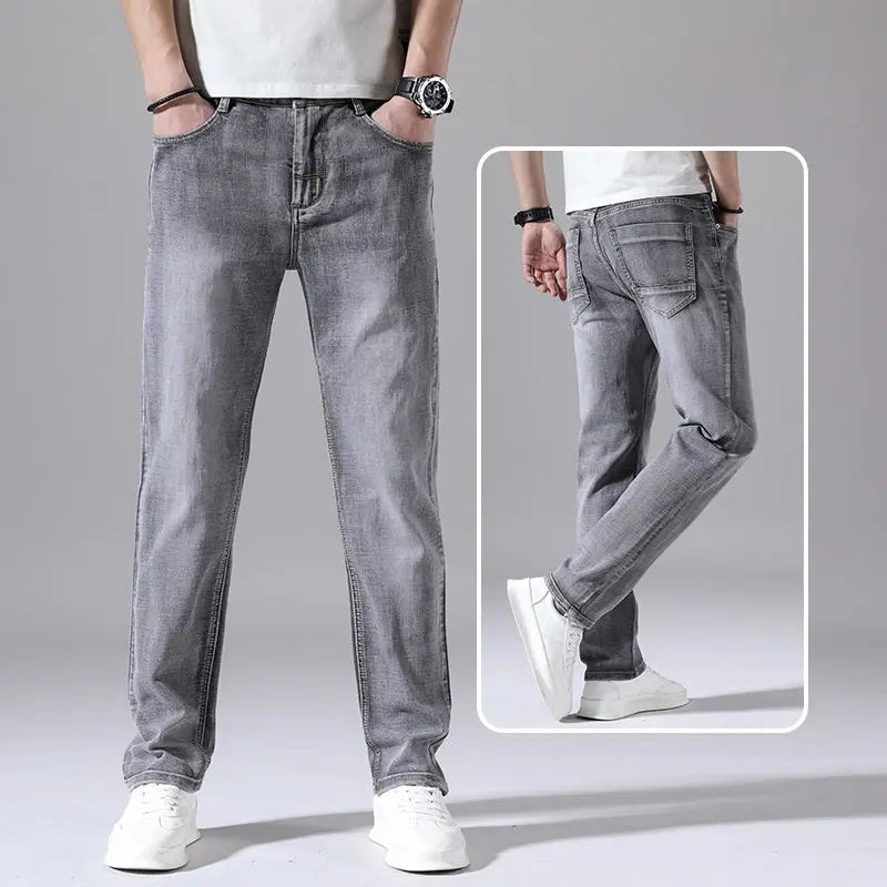 Retro Thin Jeans Straight Loose Casual Trousers Men  Pre2brand