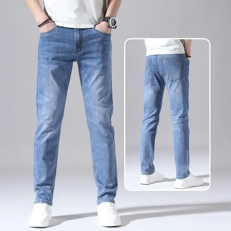 Retro Thin Jeans Straight Loose Casual Trousers Men  Pre2brand