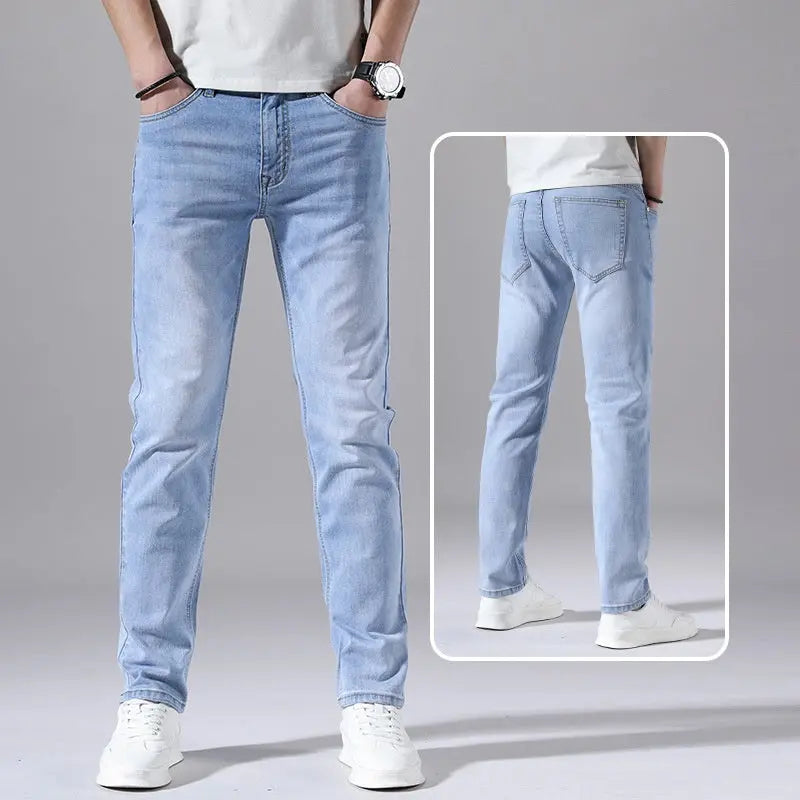 Retro Thin Jeans Straight Loose Casual Trousers Men  Pre2brand