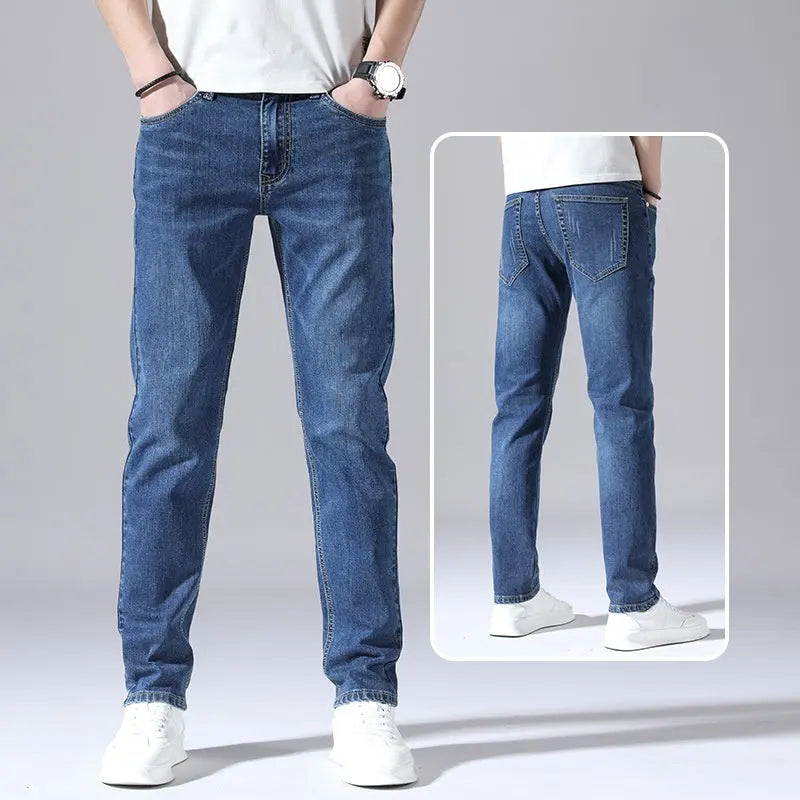 Retro Thin Jeans Straight Loose Casual Trousers Men  Pre2brand