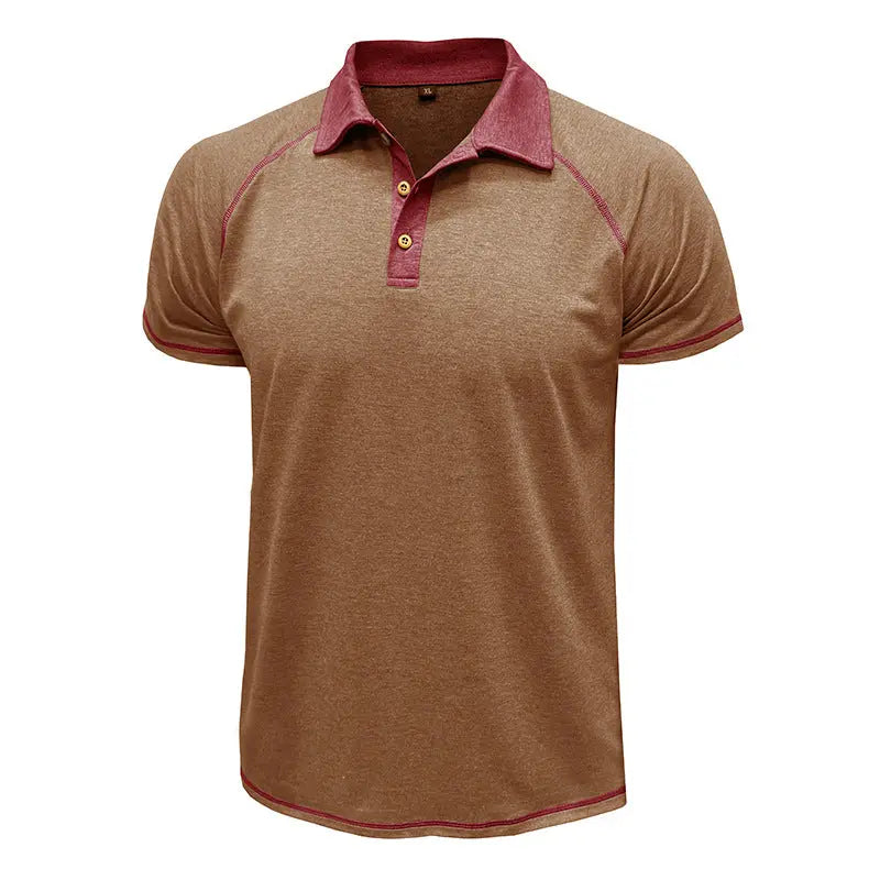 Short-sleeved Lapel T-shirt POLO Bottoming Shirt Men Clothing  Pre2brand