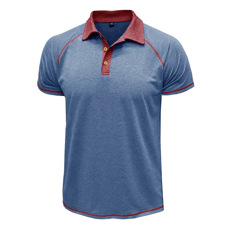 Short-sleeved Lapel T-shirt POLO Bottoming Shirt Men Clothing  Pre2brand
