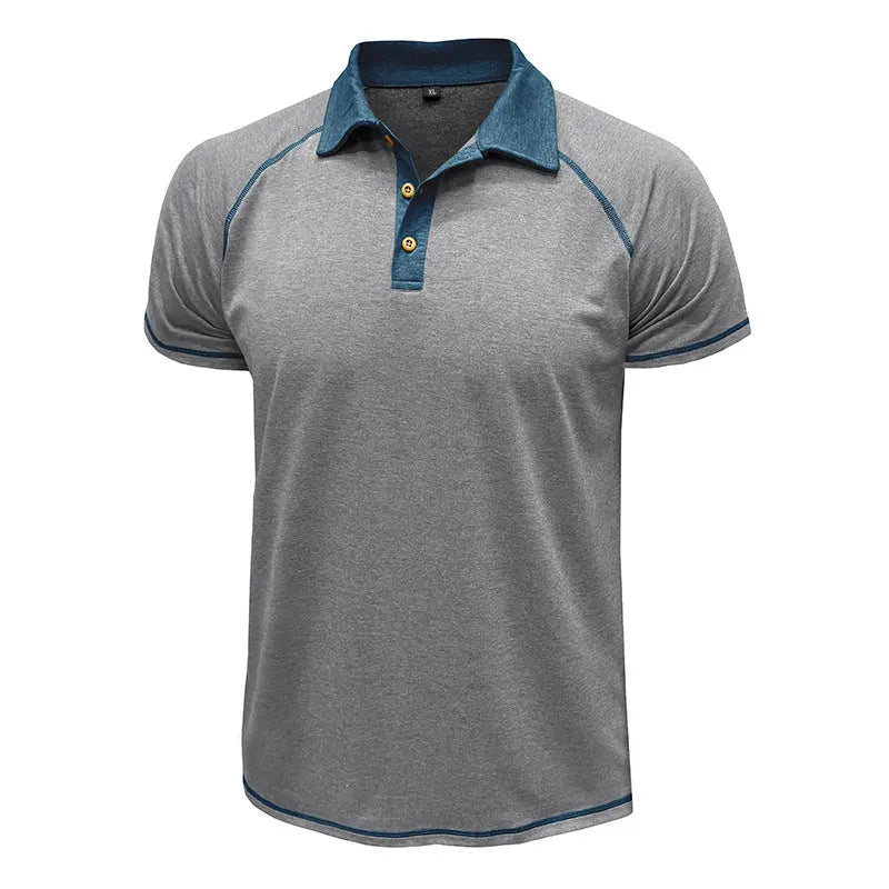 Short-sleeved Lapel T-shirt POLO Bottoming Shirt Men Clothing  Pre2brand
