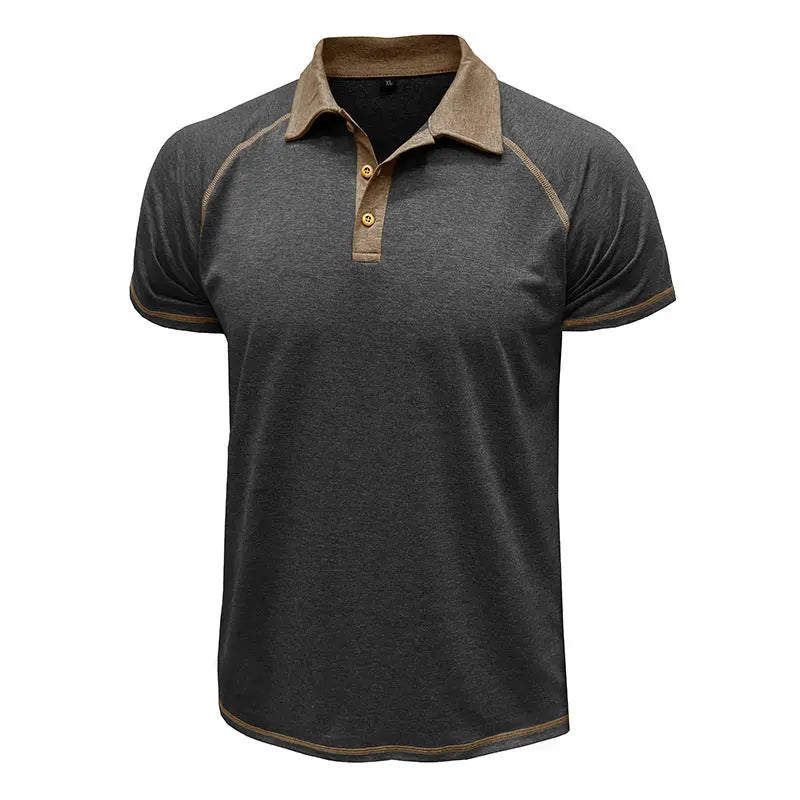 Short-sleeved Lapel T-shirt POLO Bottoming Shirt Men Clothing  Pre2brand