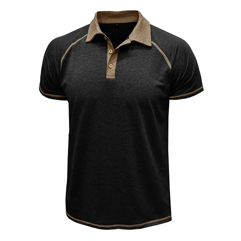 Short-sleeved Lapel T-shirt POLO Bottoming Shirt Men Clothing  Pre2brand