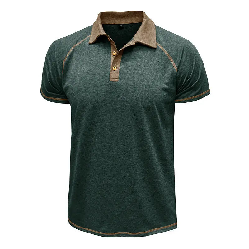 Short-sleeved Lapel T-shirt POLO Bottoming Shirt Men Clothing  Pre2brand