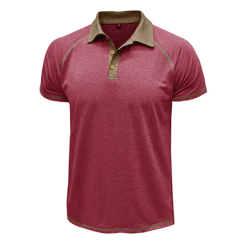 Short-sleeved Lapel T-shirt POLO Bottoming Shirt Men Clothing  Pre2brand