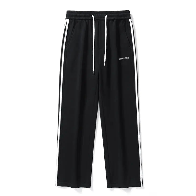 Sports Straight Fleece Padded Pants Men's Winter  Pre2brand Black-3XL