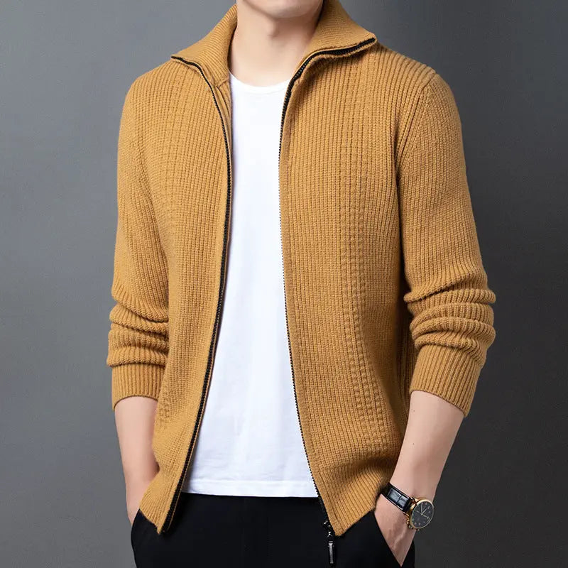 Spring And Autumn New Casual Men's Outerwear Sweater  Pre2brand Yellow-2XL