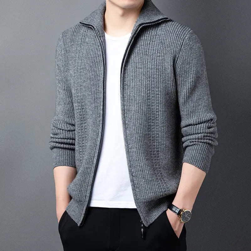Spring And Autumn New Casual Men's Outerwear Sweater  Pre2brand Gray-2XL