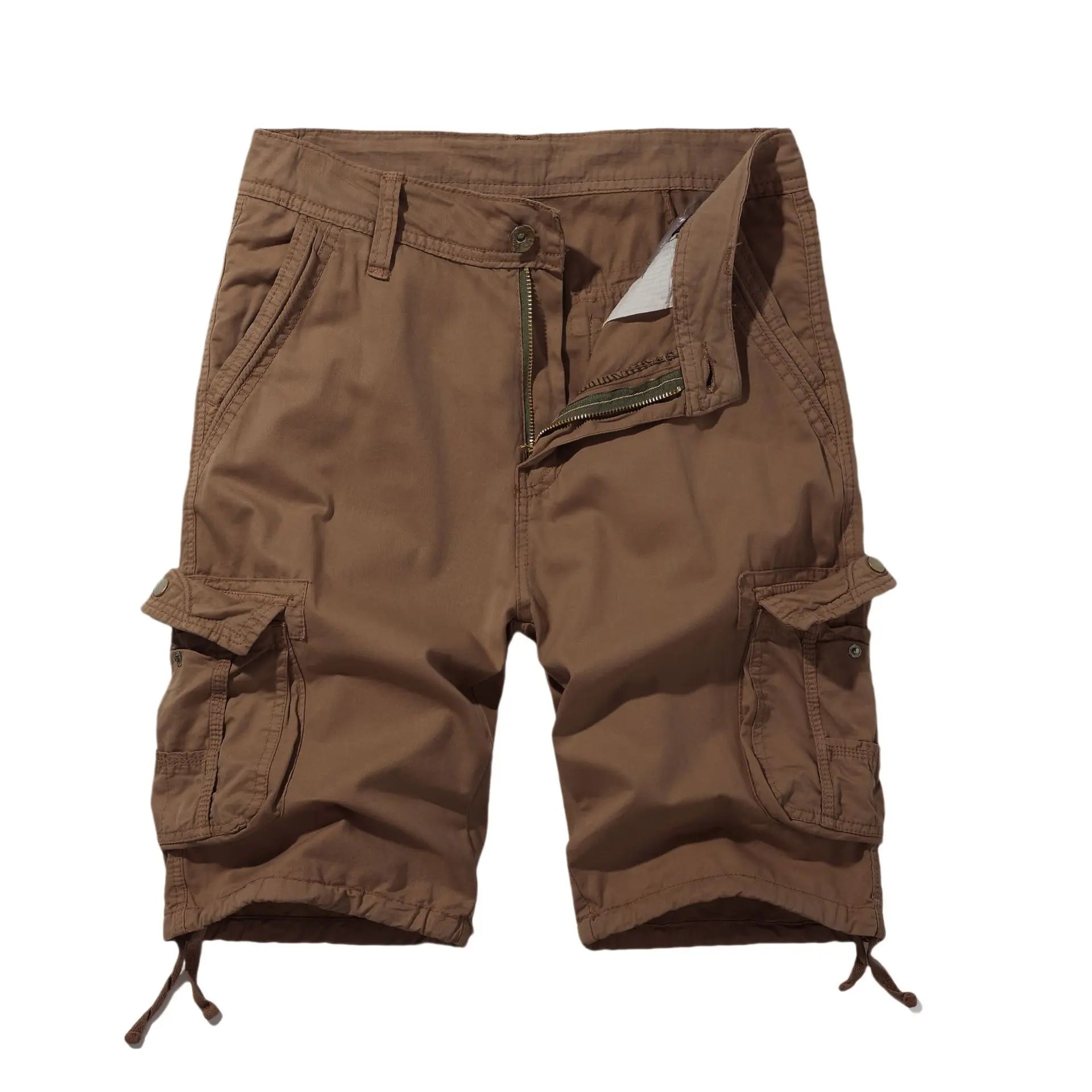 Spring Men's Cargo Shorts Multi-pocket Plus Size  Pre2brand Brown-40