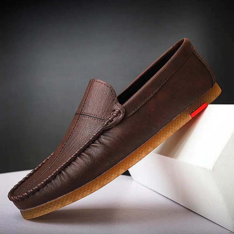 Spring New Men's Casual Lazy Small Leather Shoes - Pre2brand