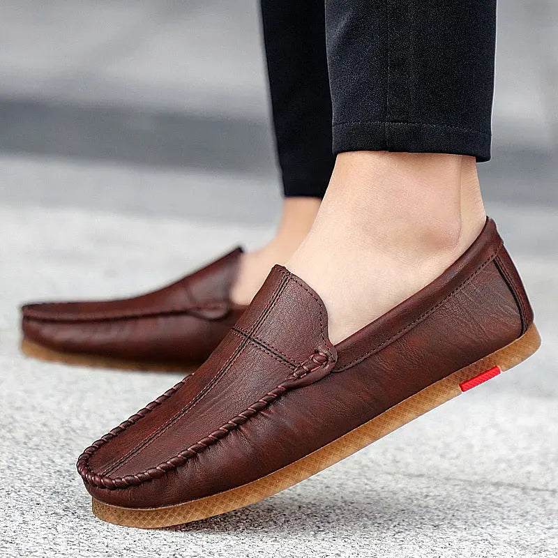 Spring New Men's Casual Lazy Small Leather Shoes - Pre2brand