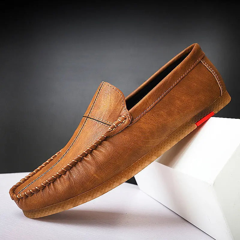 Spring New Men's Casual Lazy Small Leather Shoes - Pre2brand