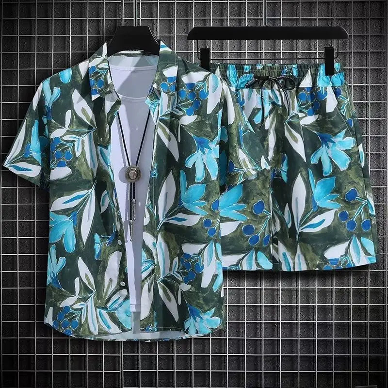Summer Beach Suit Men's Quick-drying Clothes  Pre2brand Purple-72-5XL