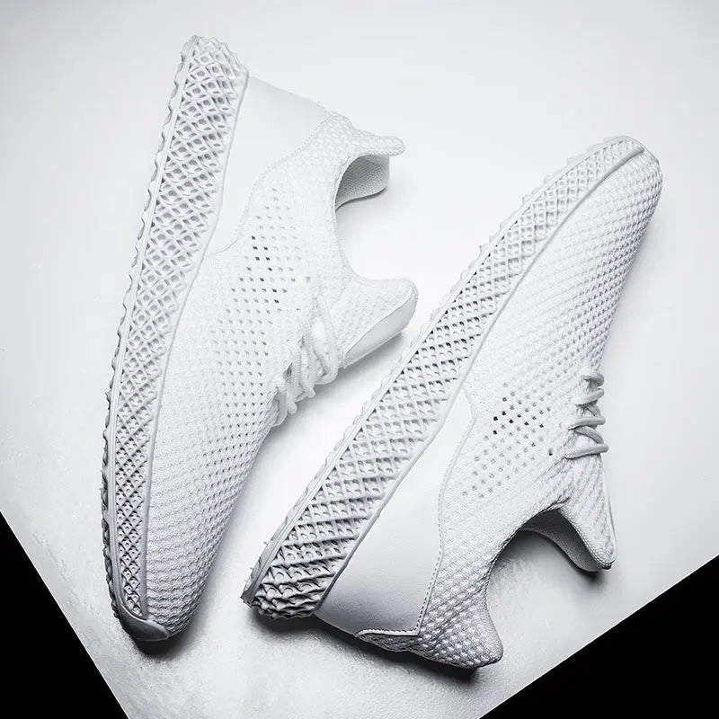 Summer New Casual Mesh Shoes Men's White Shoes - Pre2brand