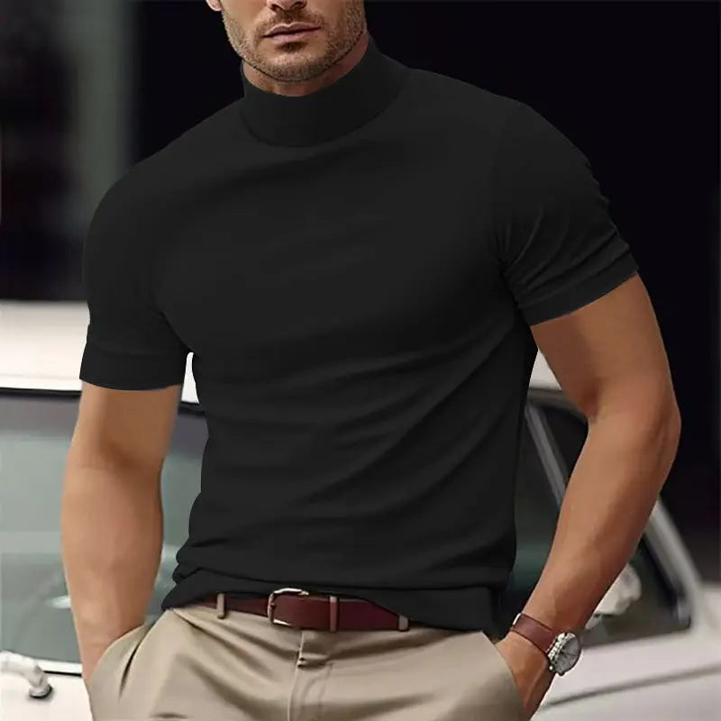 Summer New Men's Casual T-shirt  Pre2brand Black-XXXL