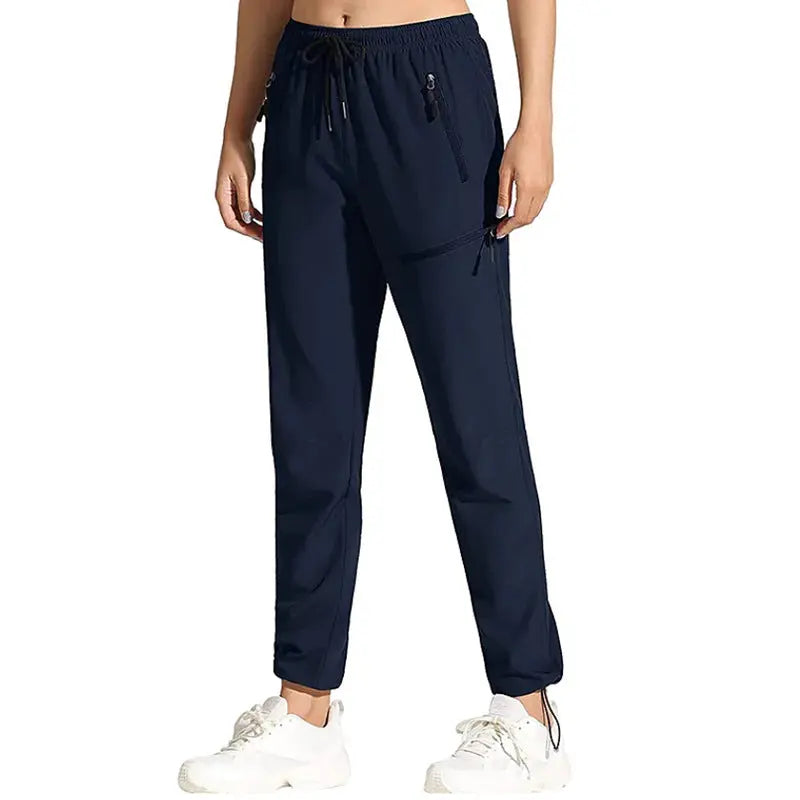 Summer Thin Waterproof Quick-drying Breathable Stretch Hiking Jogging Mountain Trousers Men  Pre2brand Navy-Blue-XXL