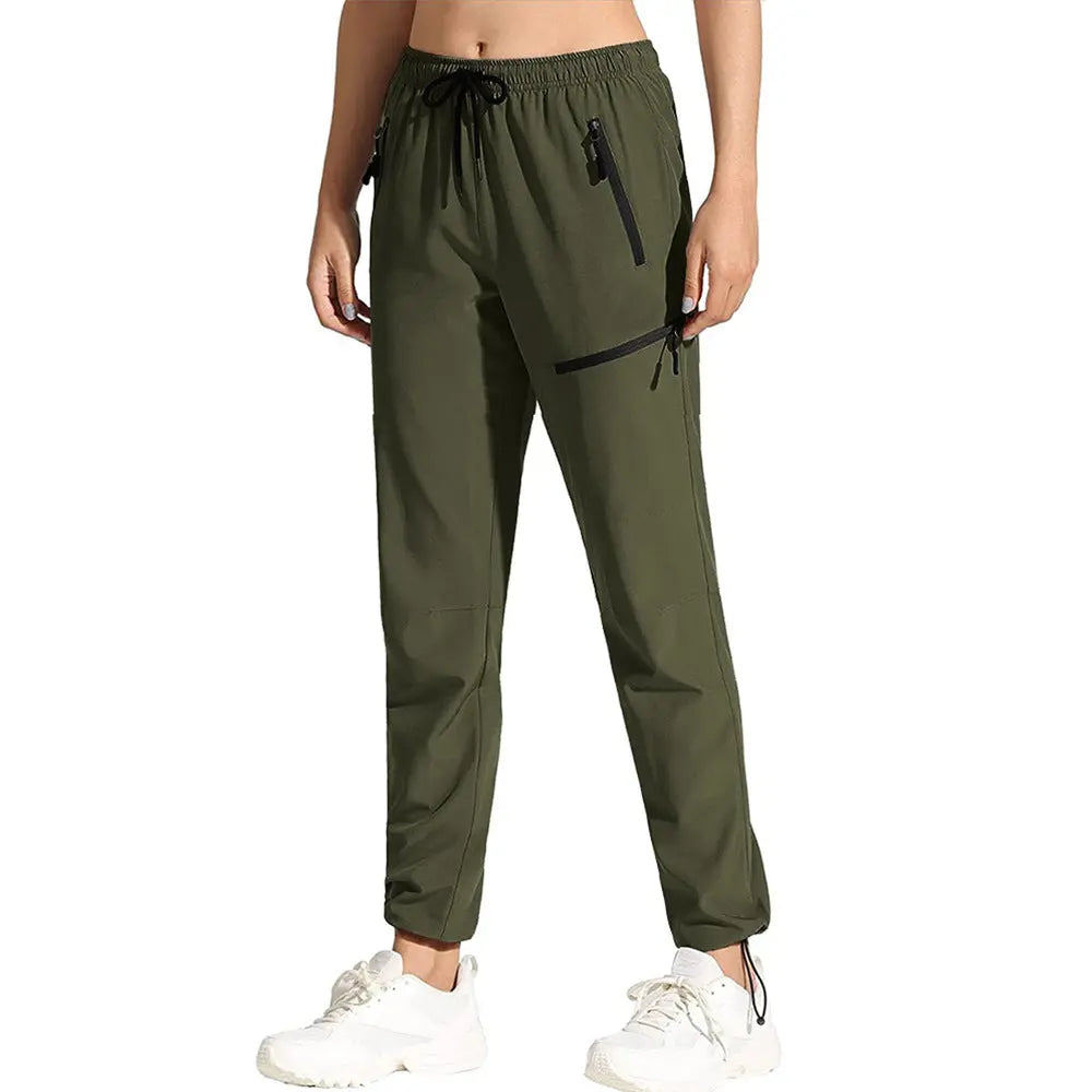 Summer Thin Waterproof Quick-drying Breathable Stretch Hiking Jogging Mountain Trousers Men  Pre2brand Army-Green-XXL