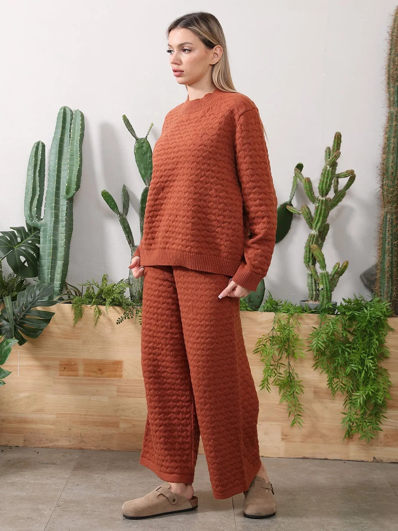 Sweater Knitwear Home Clothing Women's Set - Pre2brand