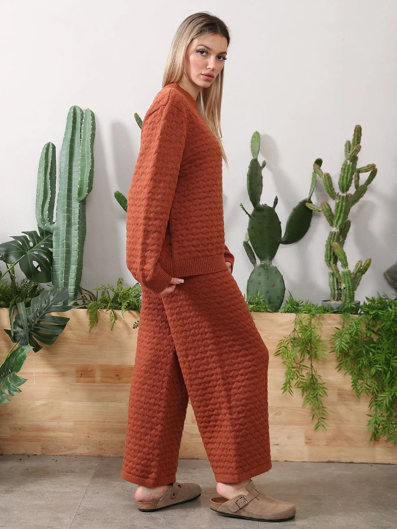 Sweater Knitwear Home Clothing Women's Set - Pre2brand