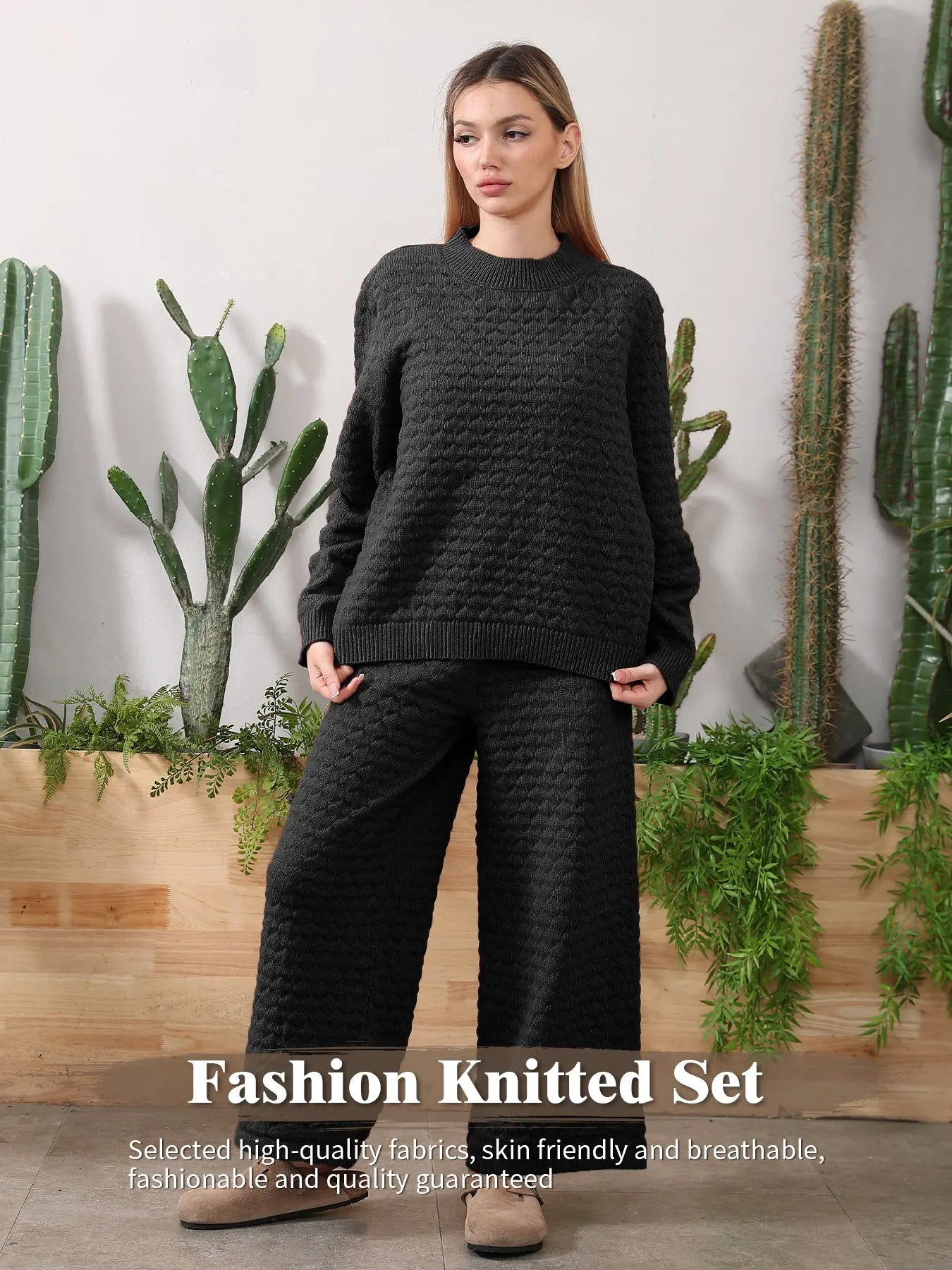 Sweater Knitwear Home Clothing Women's Set - Pre2brand