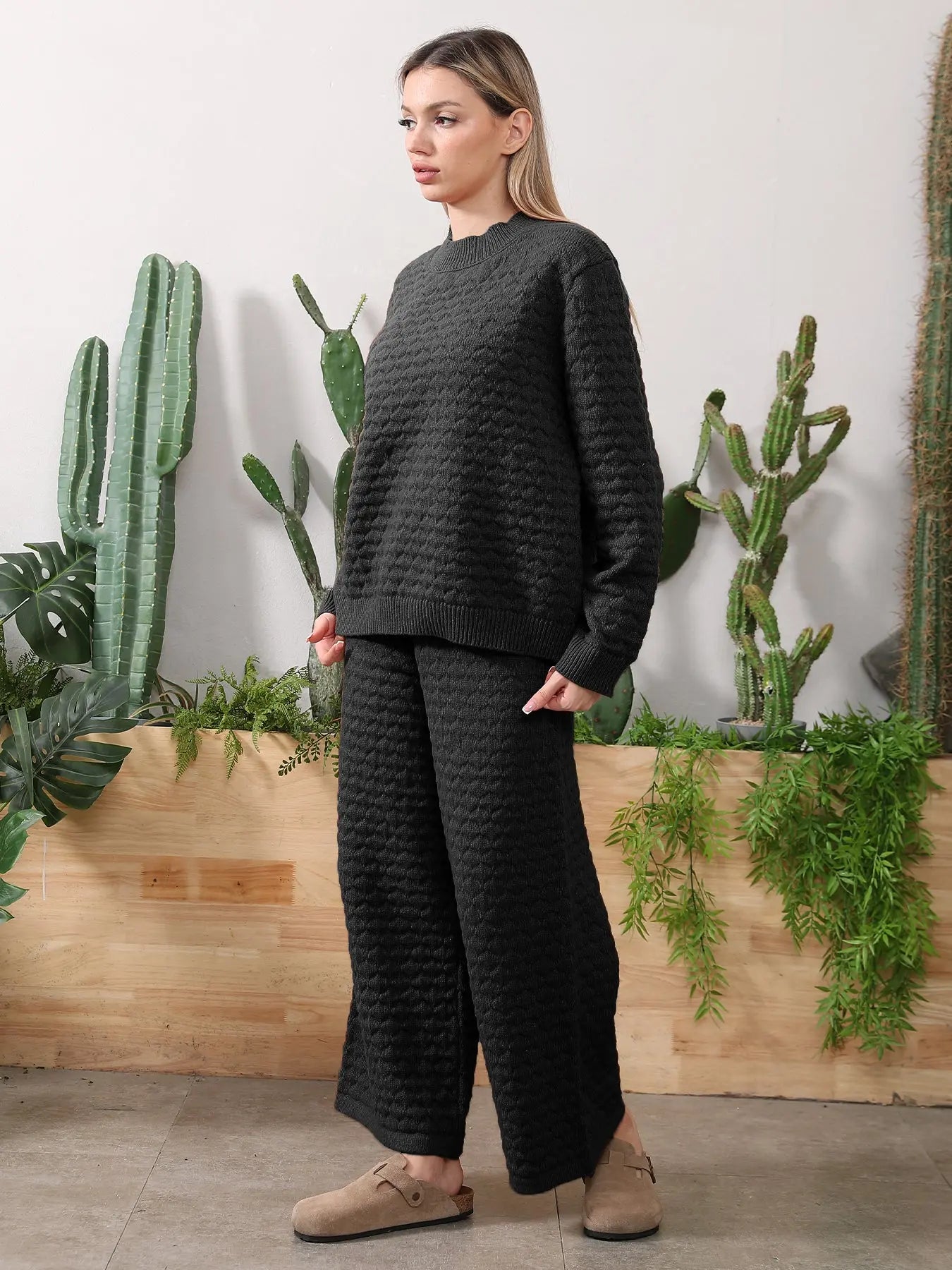 Sweater Knitwear Home Clothing Women's Set - Pre2brand