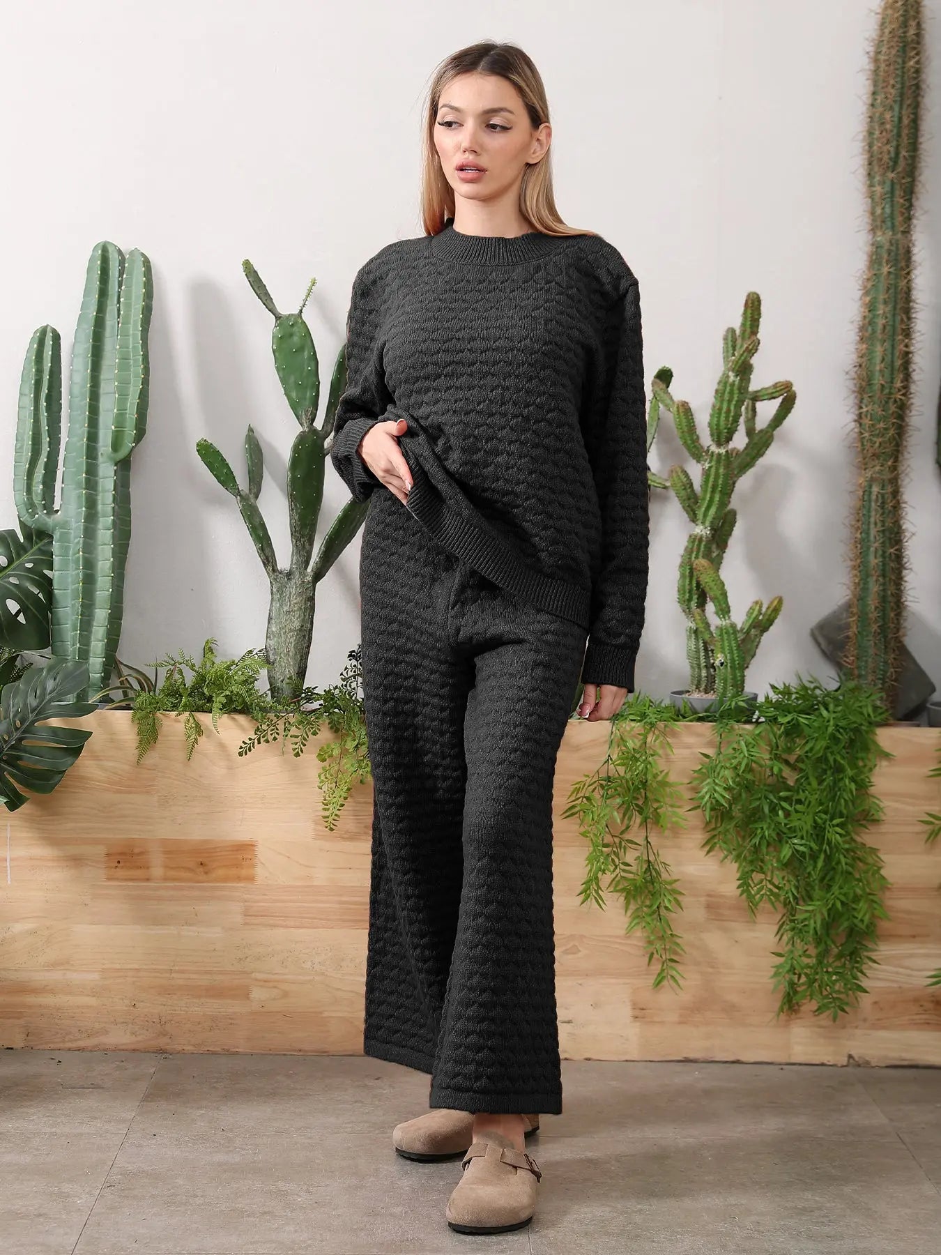 Sweater Knitwear Home Clothing Women's Set - Pre2brand