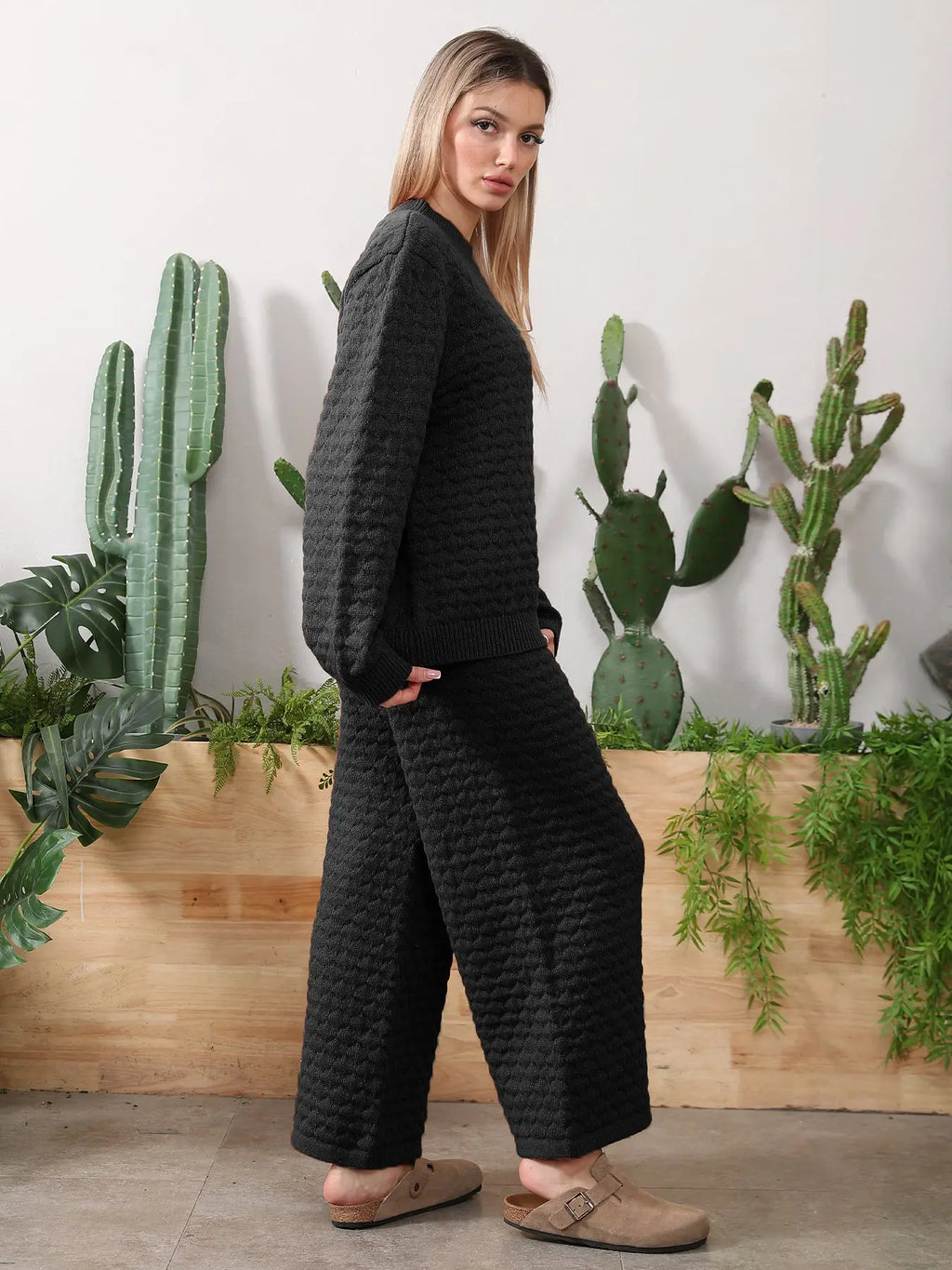Sweater Knitwear Home Clothing Women's Set - Pre2brand