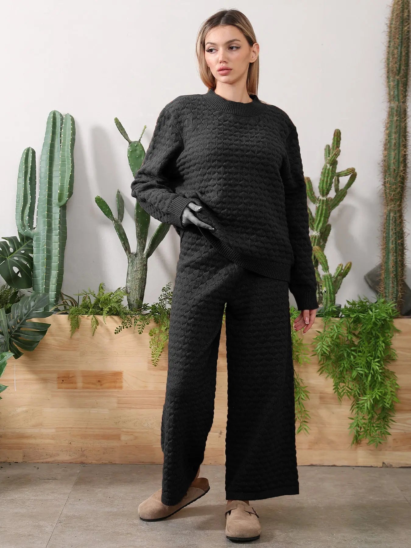 Sweater Knitwear Home Clothing Women's Set - Pre2brand