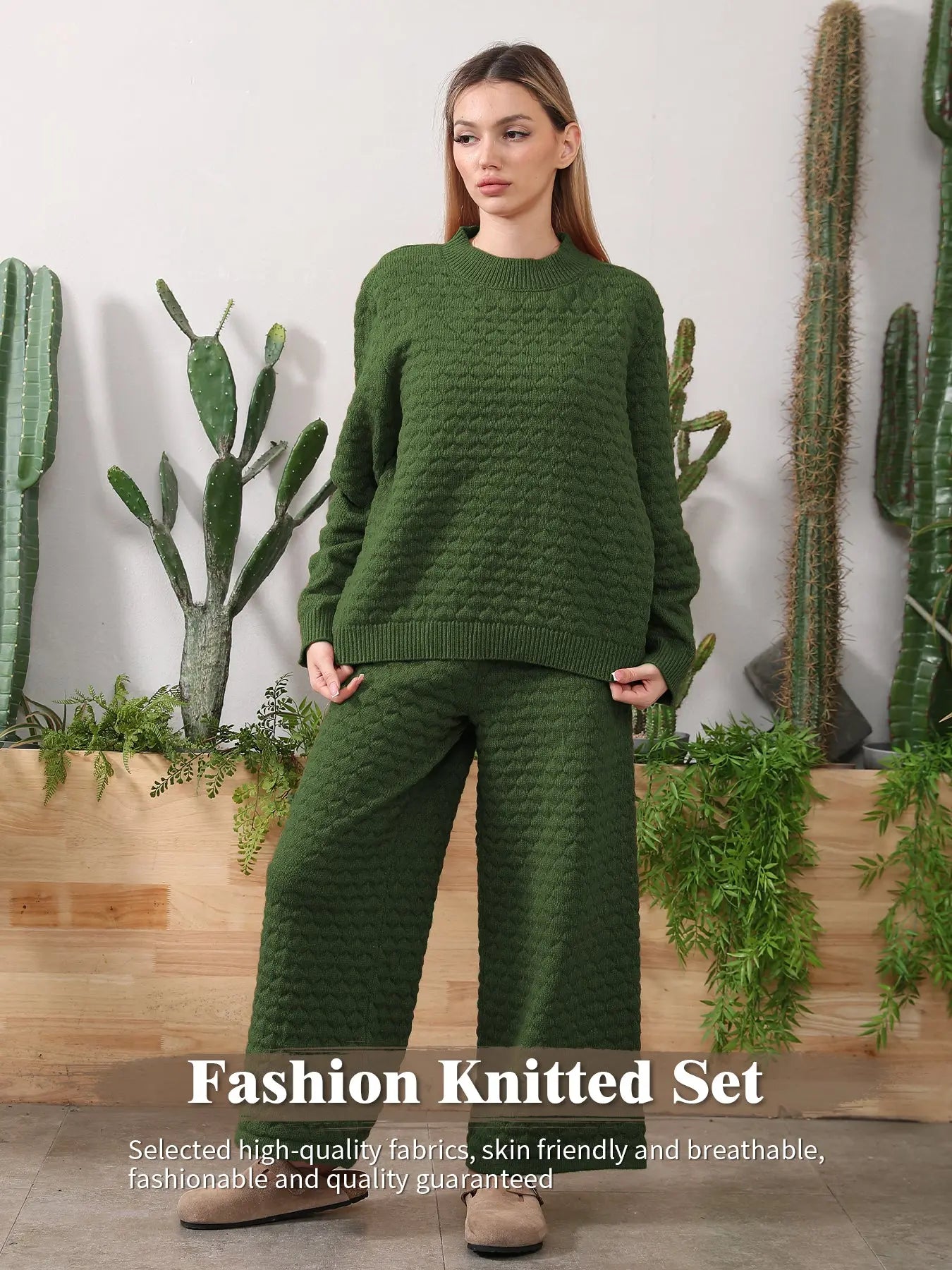 Sweater Knitwear Home Clothing Women's Set - Pre2brand