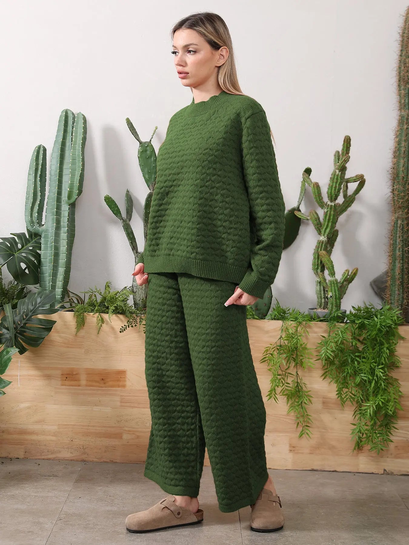 Sweater Knitwear Home Clothing Women's Set - Pre2brand