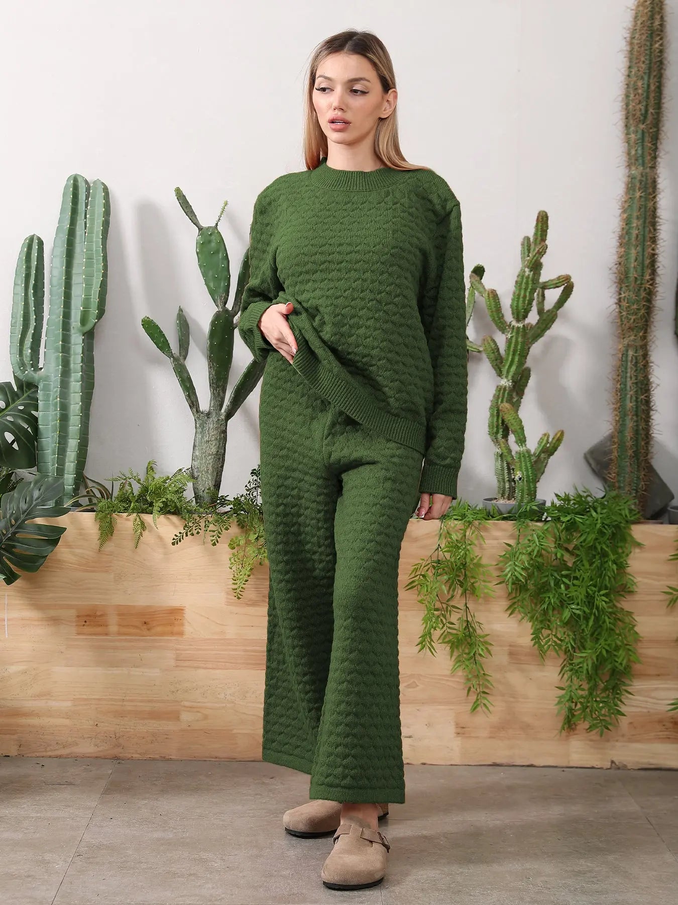 Sweater Knitwear Home Clothing Women's Set - Pre2brand