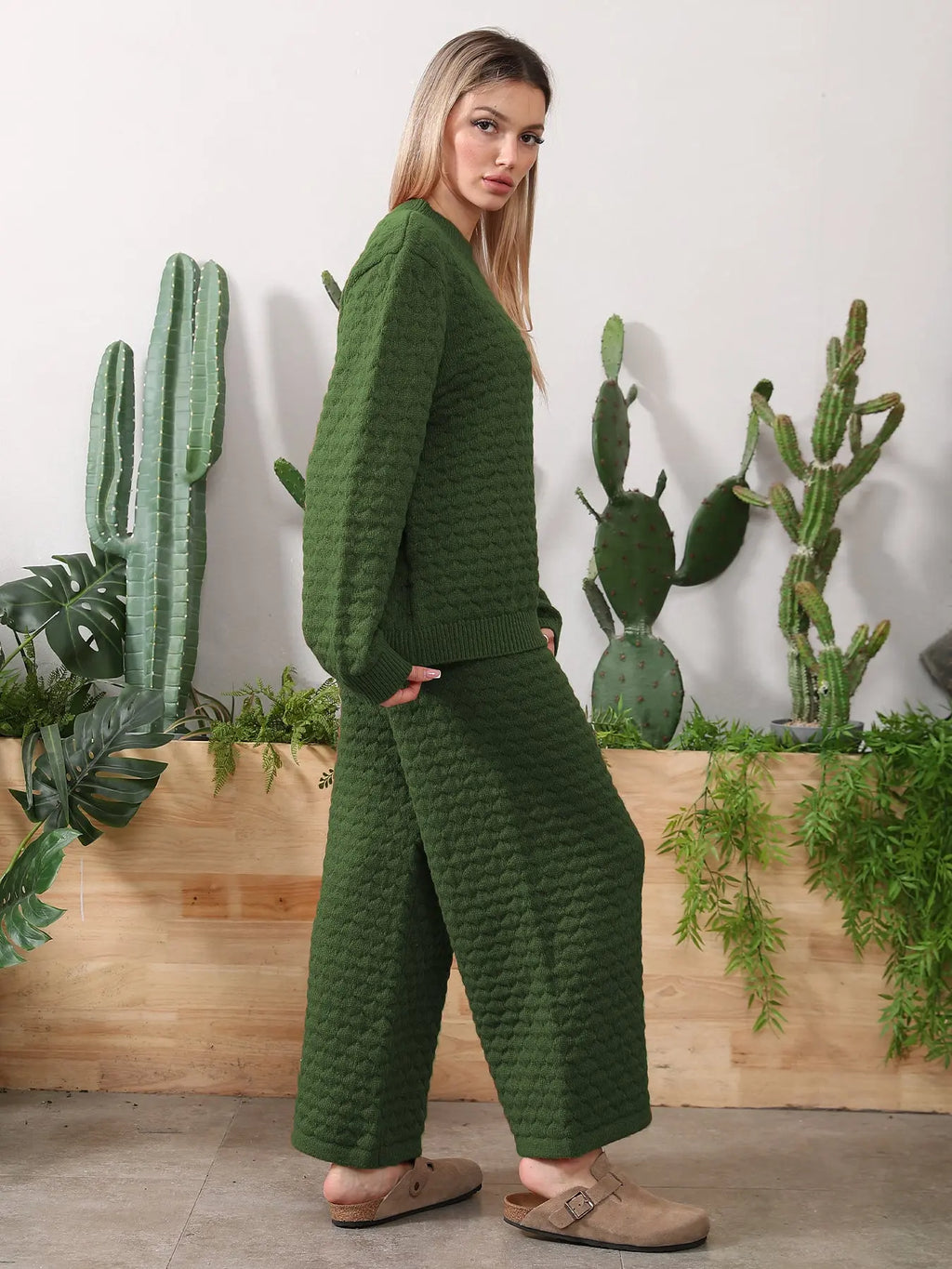 Sweater Knitwear Home Clothing Women's Set - Pre2brand
