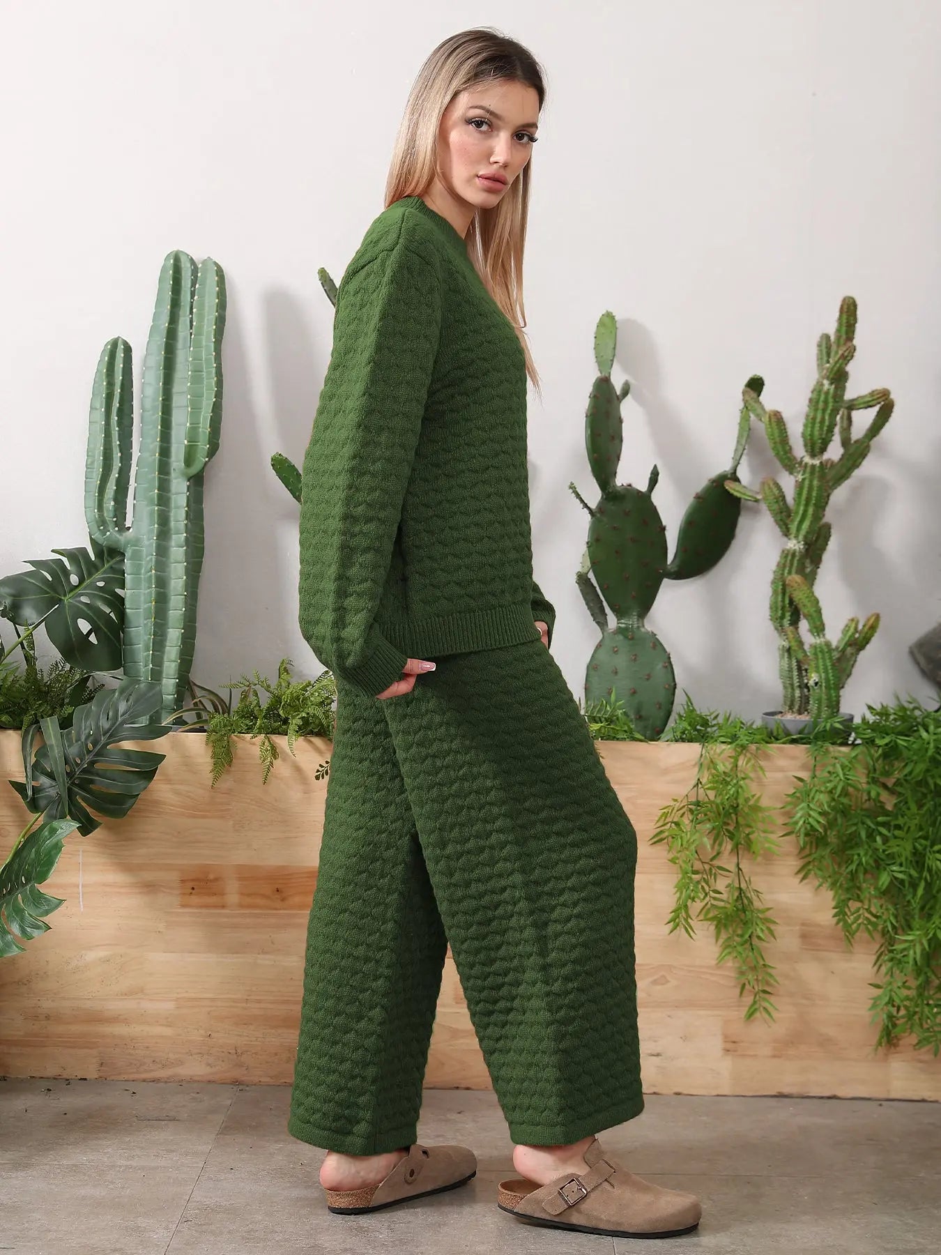 Sweater Knitwear Home Clothing Women's Set - Pre2brand