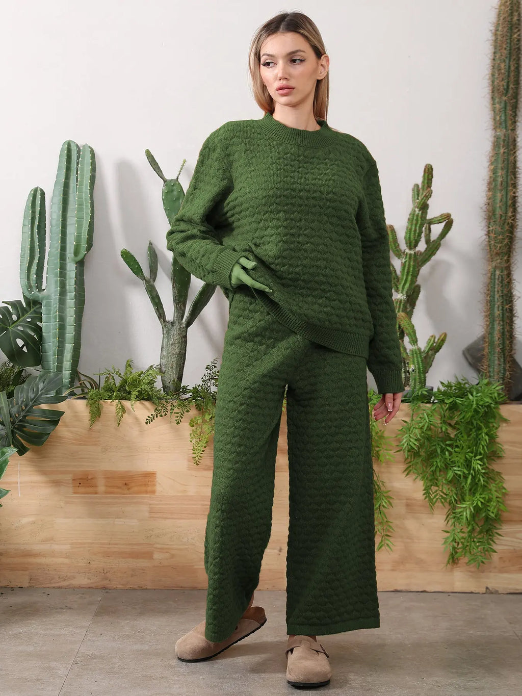 Sweater Knitwear Home Clothing Women's Set - Pre2brand