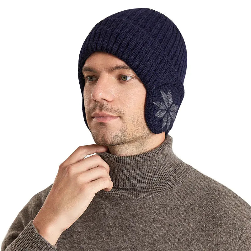 Thermal Knitting Woolen Cap Men's Fleece-lined Thickened Winter Trending Products - Pre2brand