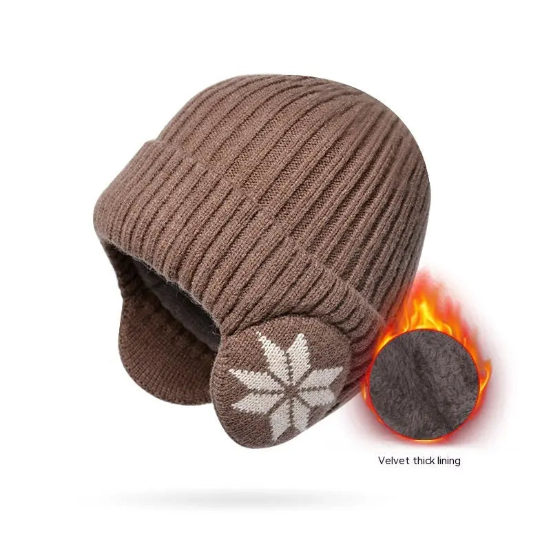 Thermal Knitting Woolen Cap Men's Fleece-lined Thickened Winter Trending Products - Pre2brand