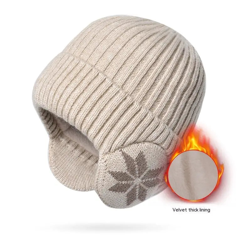 Thermal Knitting Woolen Cap Men's Fleece-lined Thickened Winter Trending Products - Pre2brand