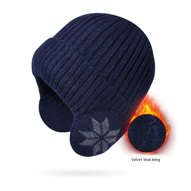 Thermal Knitting Woolen Cap Men's Fleece-lined Thickened Winter Trending Products - Pre2brand